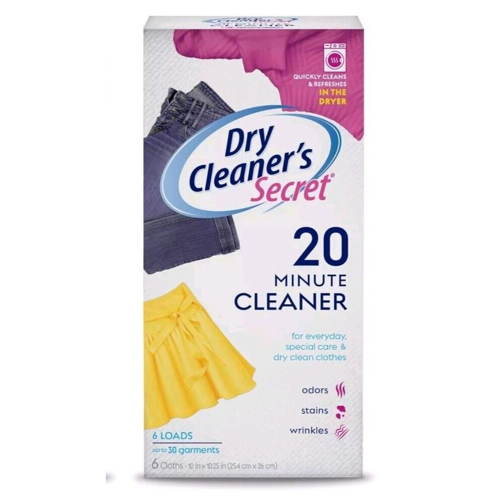 1 Box Dry Cleaner's Secret Woolite Dry Clean At Home 6-Packets In Box